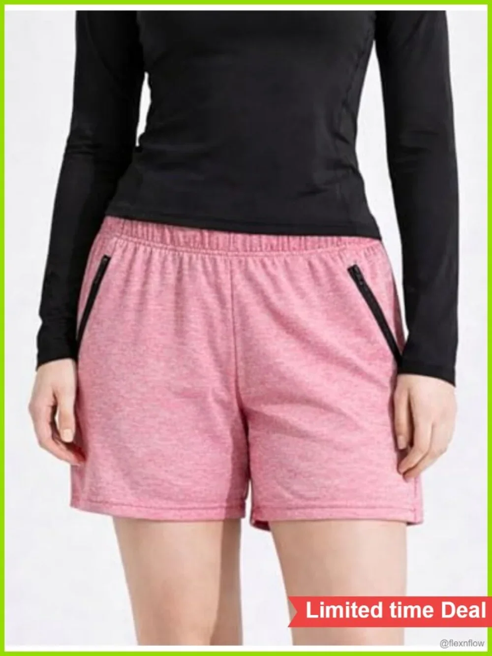 5 Pack Women's Lounge Workout Shorts with Zipper Pockets